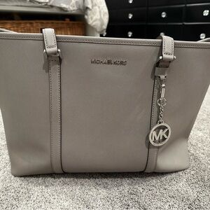 Michael Kors Silver Tote Bag